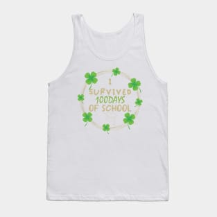 I Survived 100 Days Of School, Celebrate 100 Days Tank Top